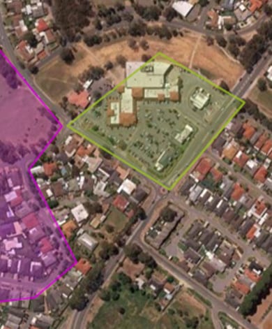 Distribution facility representing geofenced depots and sites