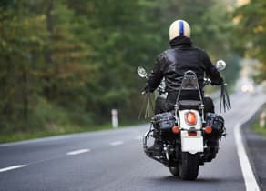 Motorcycle on the road